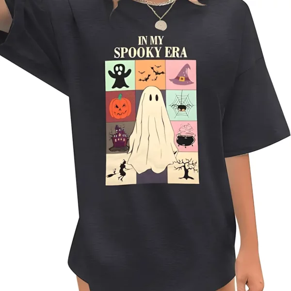 Halloween Ghost In My Spooky Era Cute Boo Shirt