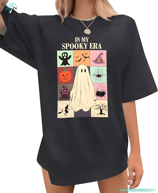 Halloween Ghost In My Spooky Era Cute Boo Shirt