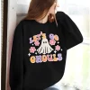 Halloween Spooky Sweatshirt Funny Lets Go Ghouls Shirt 3