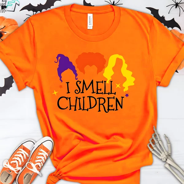 I Smell Children Sanderson Sisters Shirt Cute Hocus Pocus Graphic Funny Fall Tee