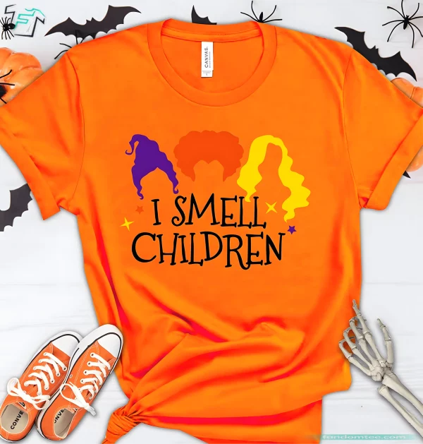 I Smell Children Sanderson Sisters Shirt Cute Hocus Pocus Graphic Funny Fall Tee