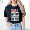 KISS Band Tee Shirt Funny Retro Cat Rock Music Concert Band Men Kids Women