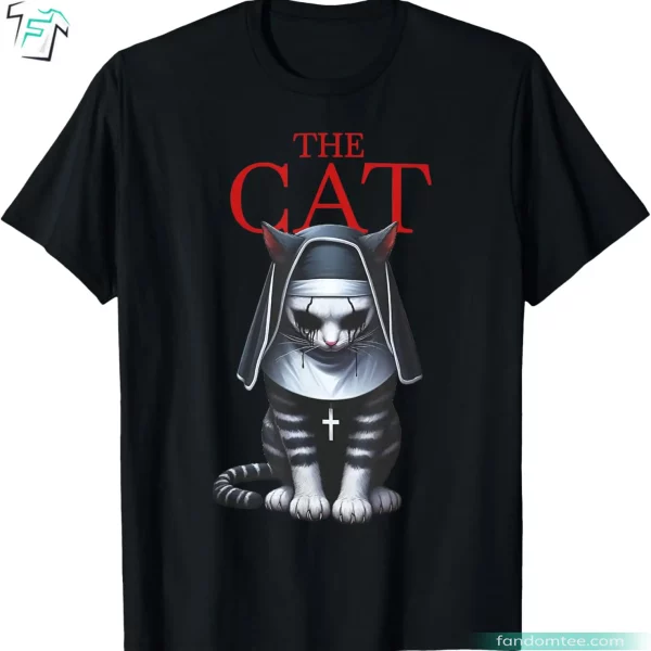 Parody The Cat Funny Horror Movies Halloween Cat Shirt