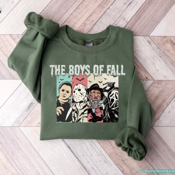 Retro The Boys of Fall Vintage Halloween Horror Movies Shirt