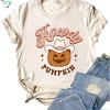 Retro Vintage Howdy Pumpkin Shirt Funny Western Halloween Graphic Tee