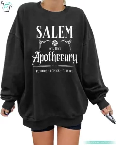 Salem Massachusetts Shirt Funny Vintage Halloween Salem Apothecary Tee