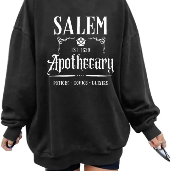 Salem Massachusetts Shirt Funny Vintage Halloween Salem Apothecary Tee