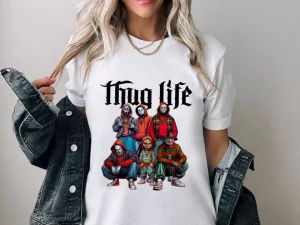 Scary Halloween Thug Life Friends Horror Movie Character Shirt 1