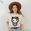 Skeleton Horror Spooky Halloween Hello Kitty Shirt for Cat Lovers 2