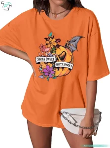 Sorta Sweet Sorta Spooky Funny Halloween Shirt Pumpkin