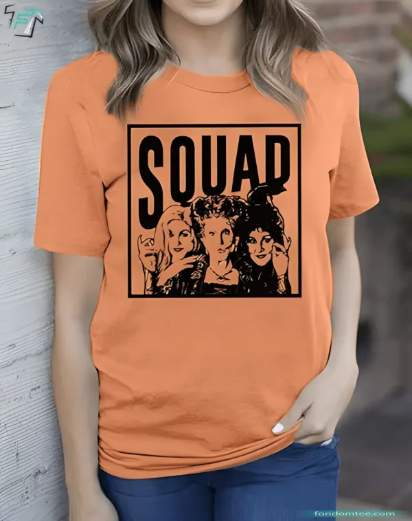 Squad Sanderson Sisters Shirt Cute Hocus Pocus Graphic Funny Fall Tee