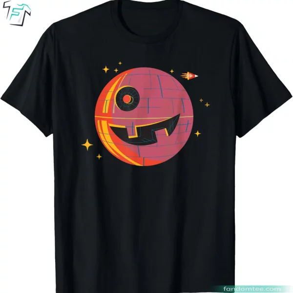 Star Wars Halloween Pumpkin Shirt Funny Death Star Graphic Tee