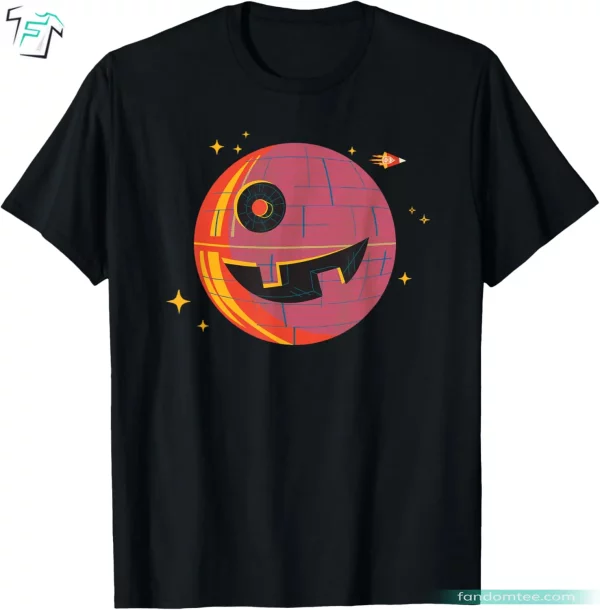 Star Wars Halloween Pumpkin Shirt Funny Death Star Graphic Tee