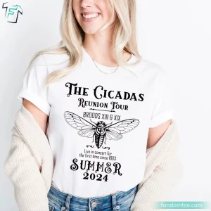 The Cicadas Reunion Vintage Cicadas Shirt Merch Summer Tour 2024 3