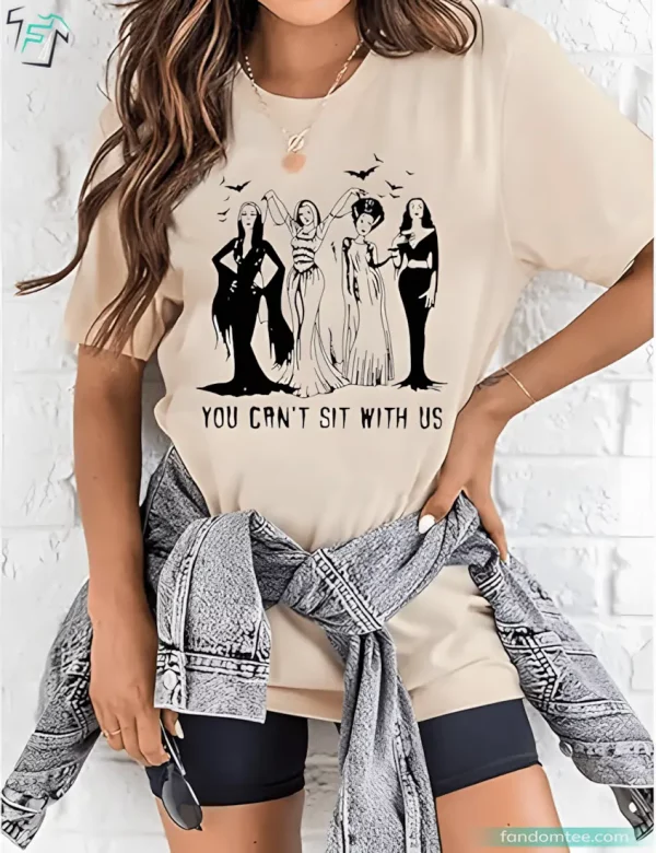 Vintage Ghoul Gang You Can’t Sit With Us Shirt Funny Halloween Tee