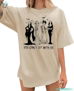 Vintage Ghoul Gang You Can't Sit With Us Shirt Funny Halloween Tee 3