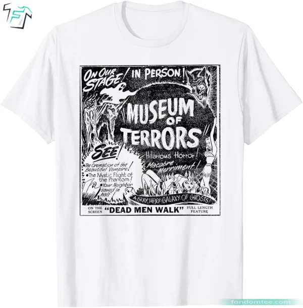 Vintage Halloween Horror Movies Shirt Scary Museum of Terrors Tee