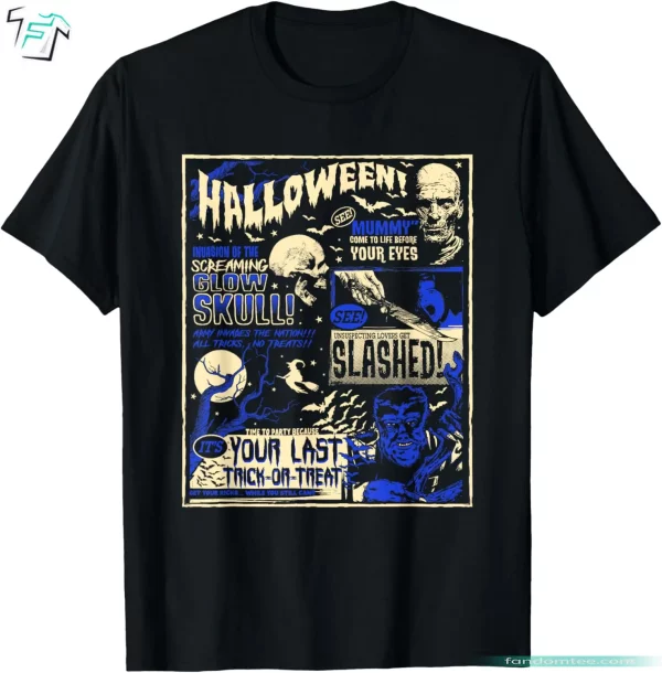 Vintage Horrorfest Horror Movies Shirt for Halloween Movie Fans