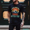 Vintage Real Man Will Chase After You Halloween Michael Myers Tee Shirt 4