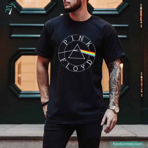 Vintage Rock Band Prism Circle Logo Pink Floyd Band Shirt