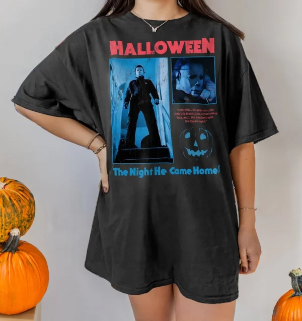 Vintage Scary Characters Halloween Horror Movies Shirt