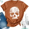 Vintage Skull Tree Funny Gothic Halloween Skeleton Shirt for Women Horror Scary Tee 3