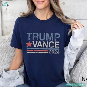 Vintage Trump Vance 2024 Funny Donald Trump Shirts for Supporter 2