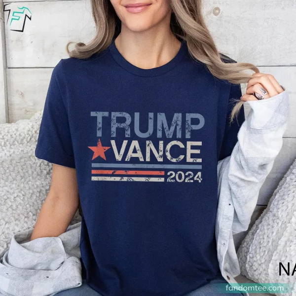 Vintage Trump Vance 2024 Funny Donald Trump Shirts for Supporter