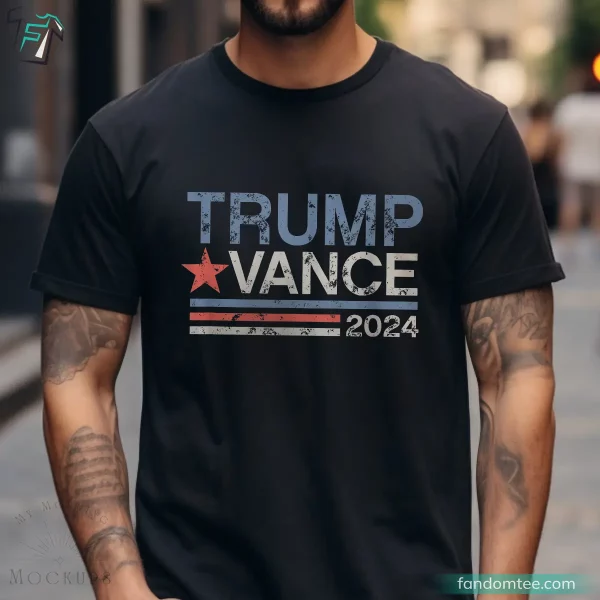 Vintage Trump Vance 2024 Funny Donald Trump Shirts for Supporter