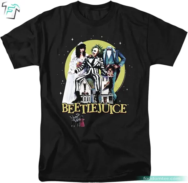 Beetlejuice Green T Shirt Unisex Adult Collection Beetlejuice Graphic Tee