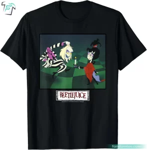 Beetlejuice and Lydia Main Show Image Retro Beetlejuice Women's Shirt