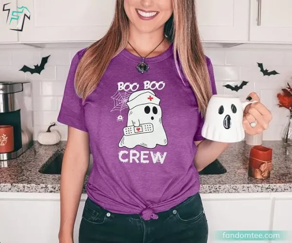 Boo Boo Crew Funny Halloween Nurse Shirt Cute Best Halloween Presents