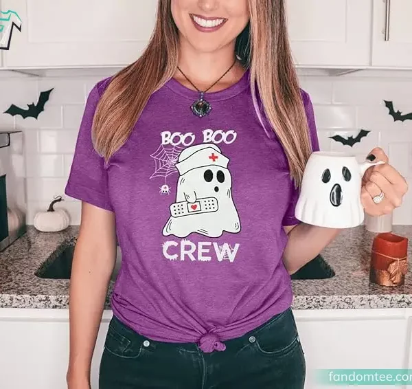 Boo Boo Crew Funny Halloween Nurse Shirt Cute Best Halloween Presents