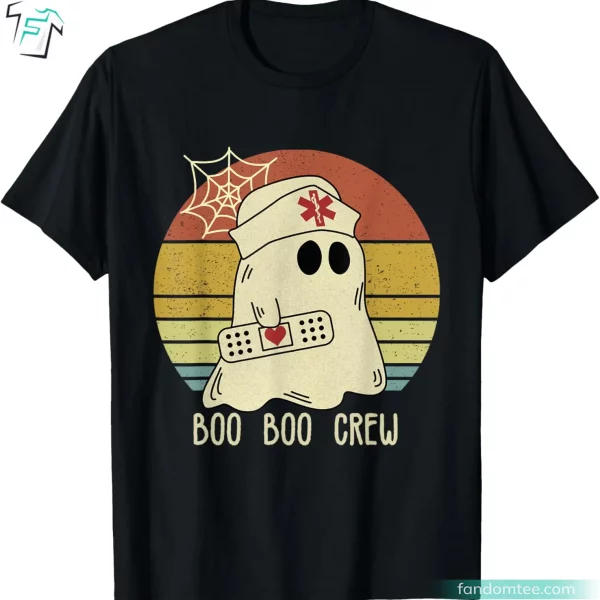 Boo Boo Crew Nurse Shirt Funny Halloween Gift Tee