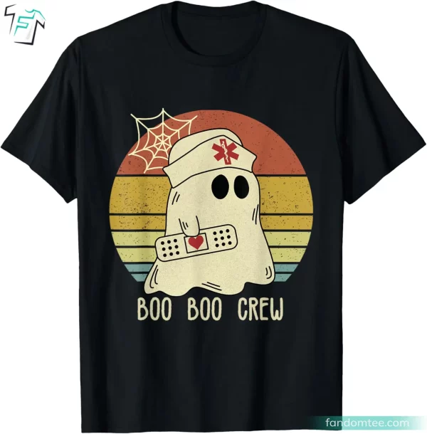 Boo Boo Crew Nurse Shirt Funny Halloween Gift Tee