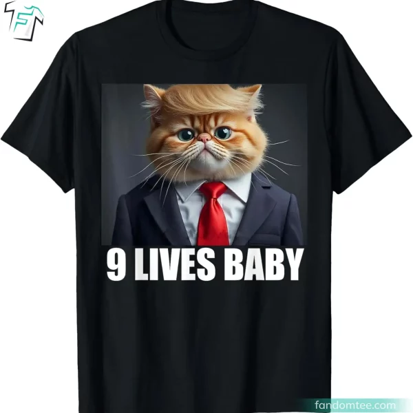 Cat Trump 9 Lives Baby Donald Trump Shirts Funny For Cat Lovers