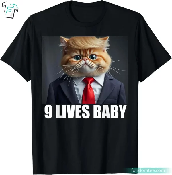 Cat Trump 9 Lives Baby Donald Trump Shirts Funny For Cat Lovers