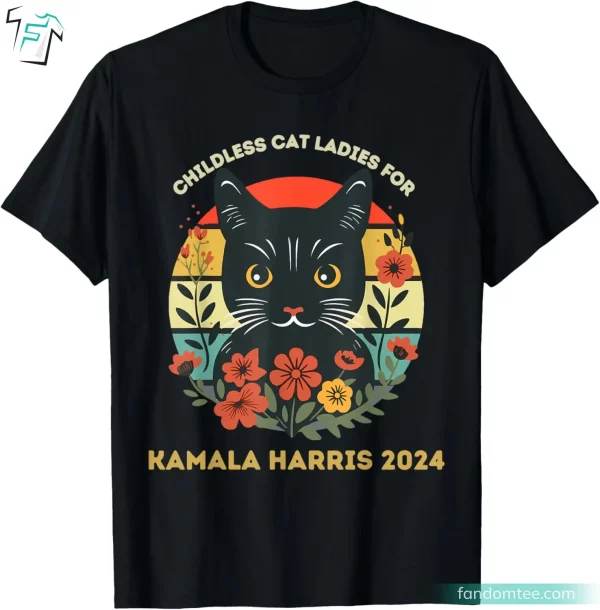 Childless Cat Ladies For Kamala Harris 2024 Shirt