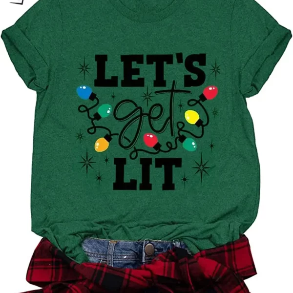 Christmas Let’s Get Lit Shirt Funny Christmas Presents For Boys