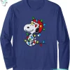 Christmas Snoopy X Mas Lights Funny Peauts Snoopy Shirts For Women 2