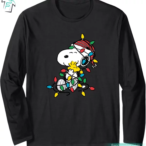 Christmas Snoopy X-Mas Lights Funny Peauts Snoopy Shirts For Women