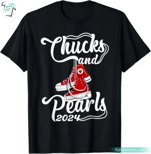 Chucks and Pearls for President Kamala Harris 2024 T Shirt