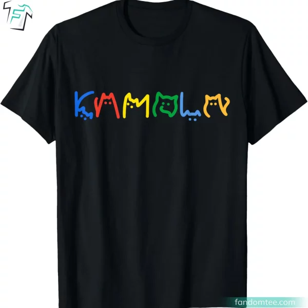 Colorful Cat Alphabet Funny Kamala Harris For President TShirt