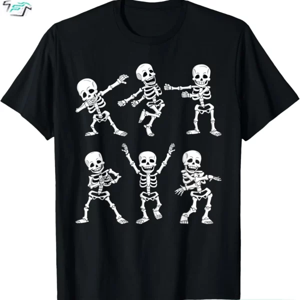 Dancing Skeleton Challenge Boys Girl Women Mens Skeleton T Shirt