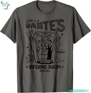 Dante's Inferno Room Horror Halloween Beetlejuice T Shirt Vintage Retro Tee