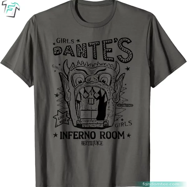 Dante’s Inferno Room Horror Halloween Beetlejuice T Shirt Vintage Retro Tee