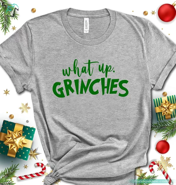 Drink Up Grinches It’s Christmas Funny Grinch Shirt For Women