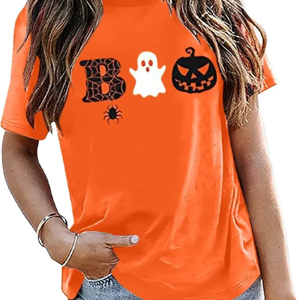 Funny Ghost Pumpkin Spider Halloween Boos Shirt