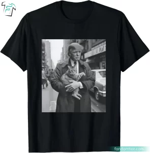 Funny Trump and Cat in NYC Donald Trump Photo Shirt