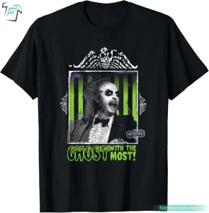 Ghost With The Most Horror Halloween Movie Vintage Beetlejuice Shirt